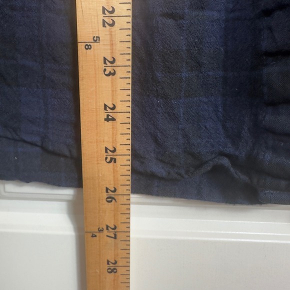 Pendleton Sir Pendleton Clergy Tartan Plaid‎ Button Down Shirt Men L Blue Wool - Picture 7 of 10